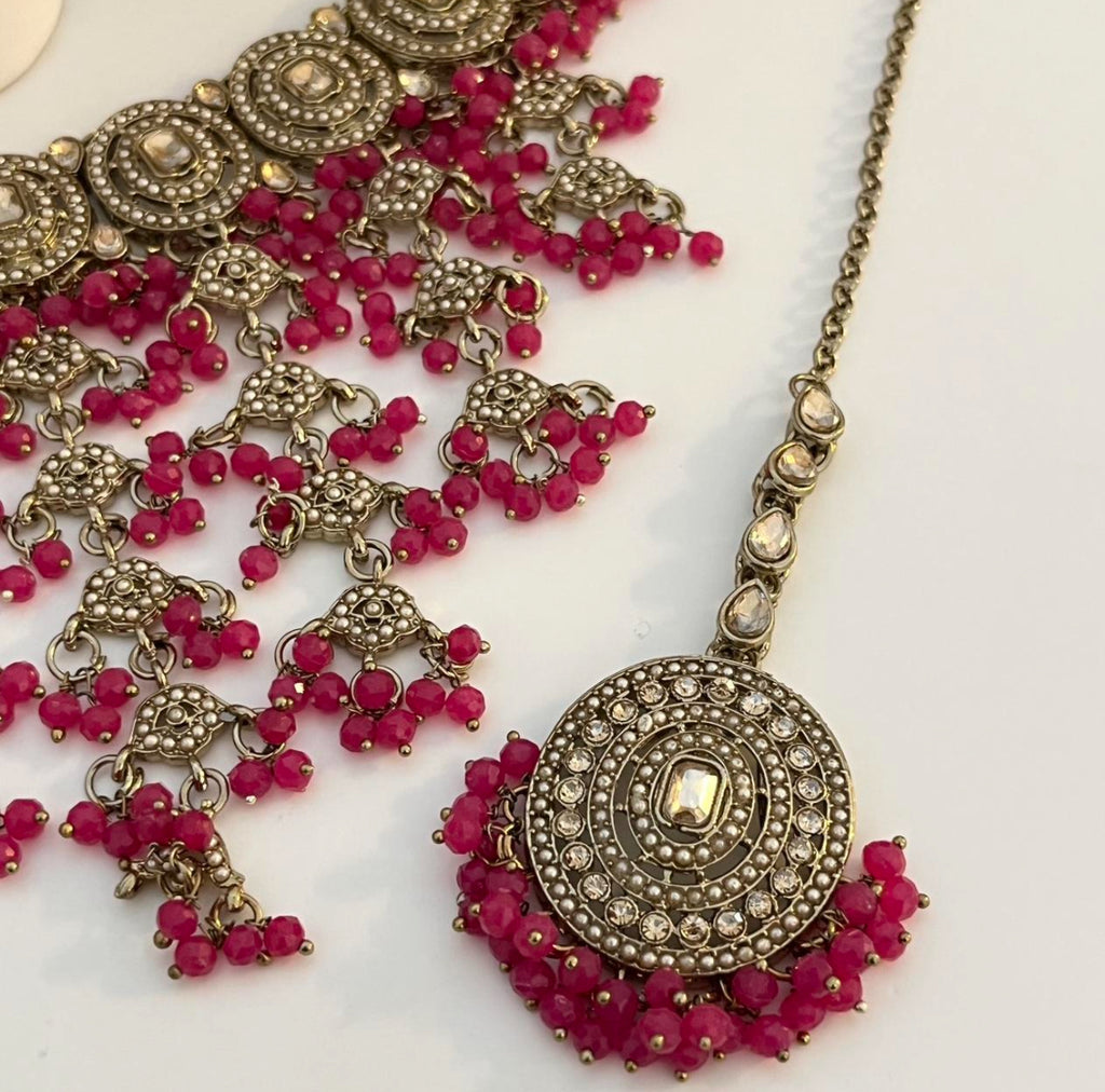 Polki Gold jewellery with Jhumka Earrings