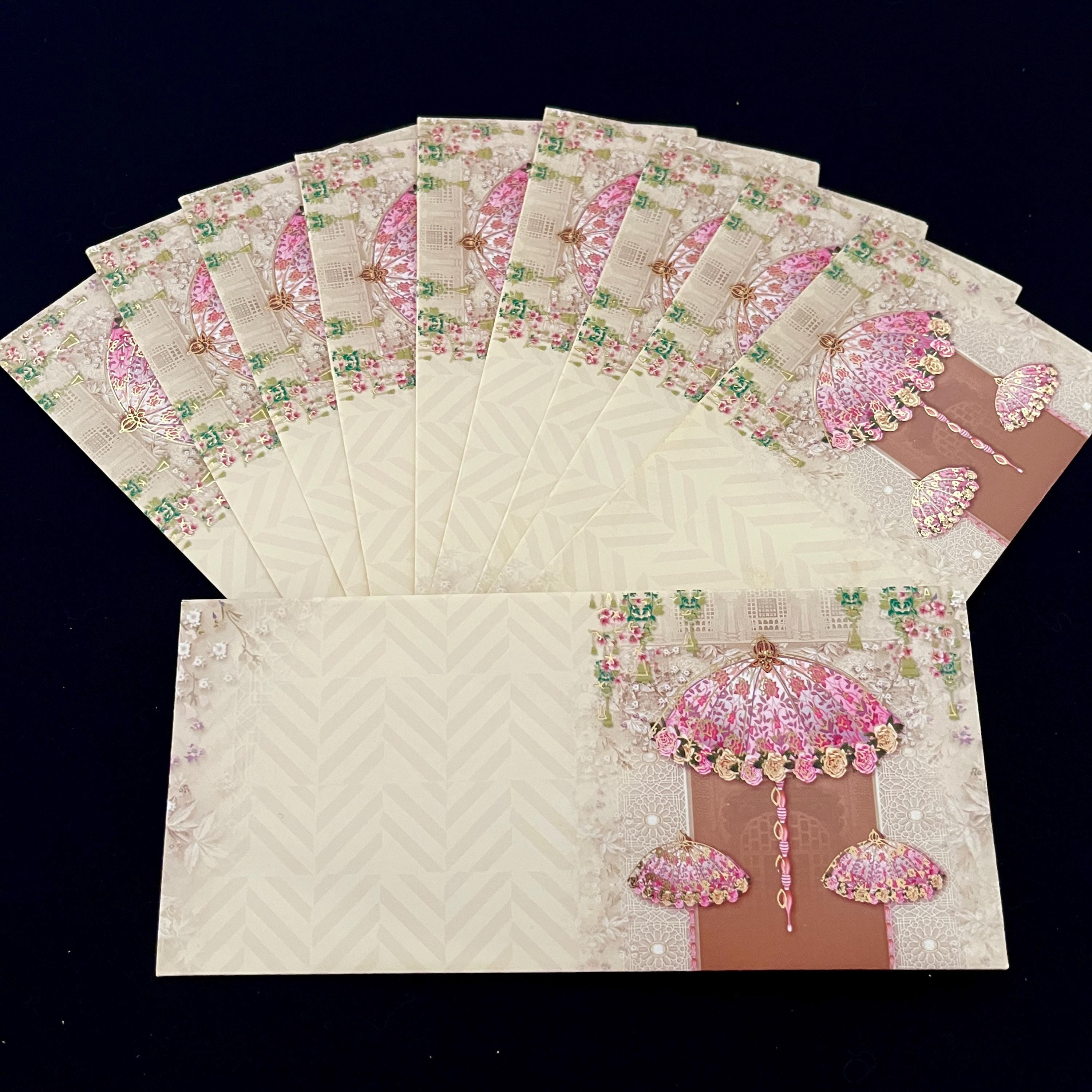 Handmade Money Envelopes: Shagun Gift Card Wallets, Golden Embellishments