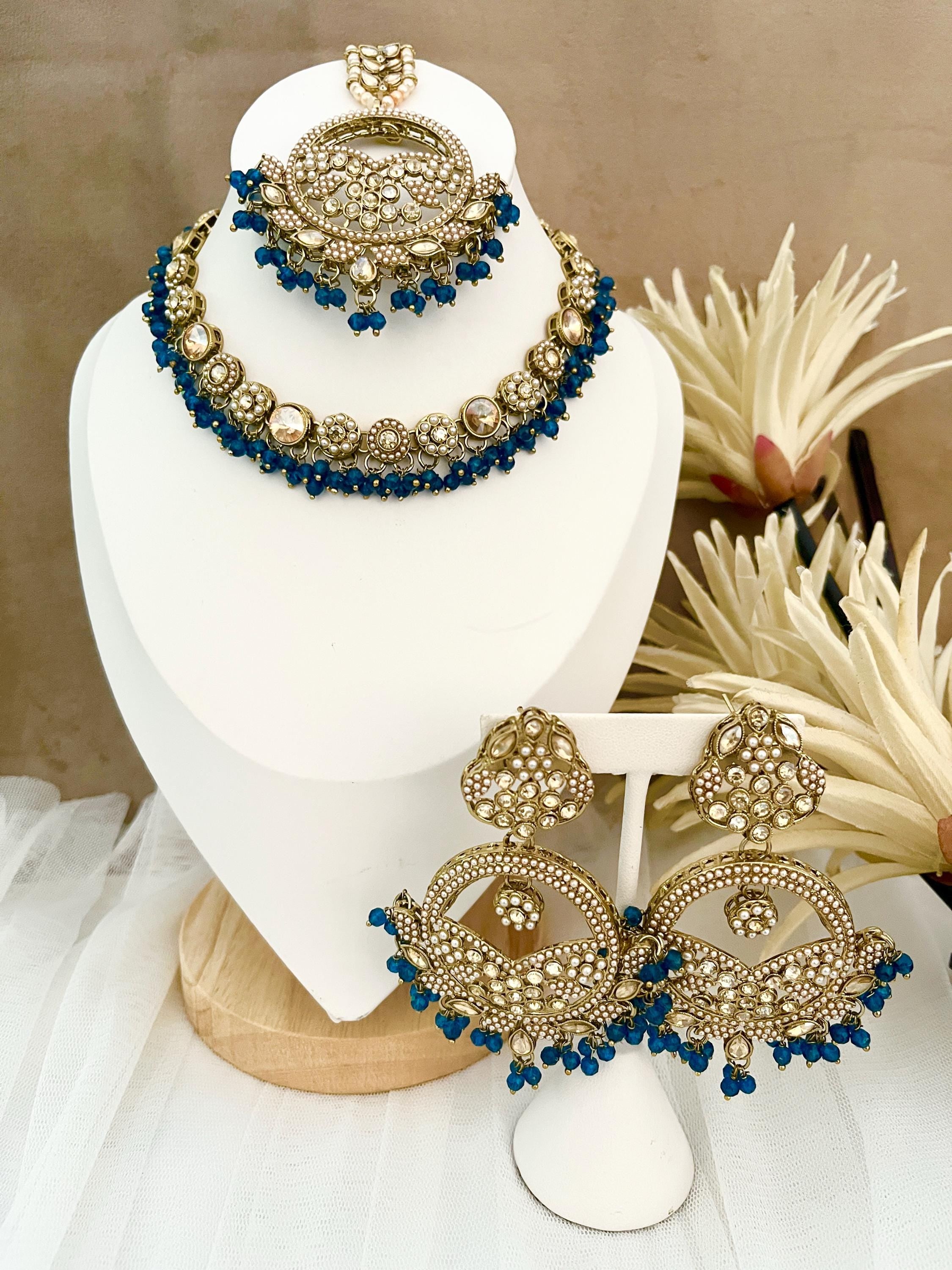 Indian Jewellery, Choker Polki Necklace, Indian Bridal Sets, Pakistani Jewellery, Bollywood