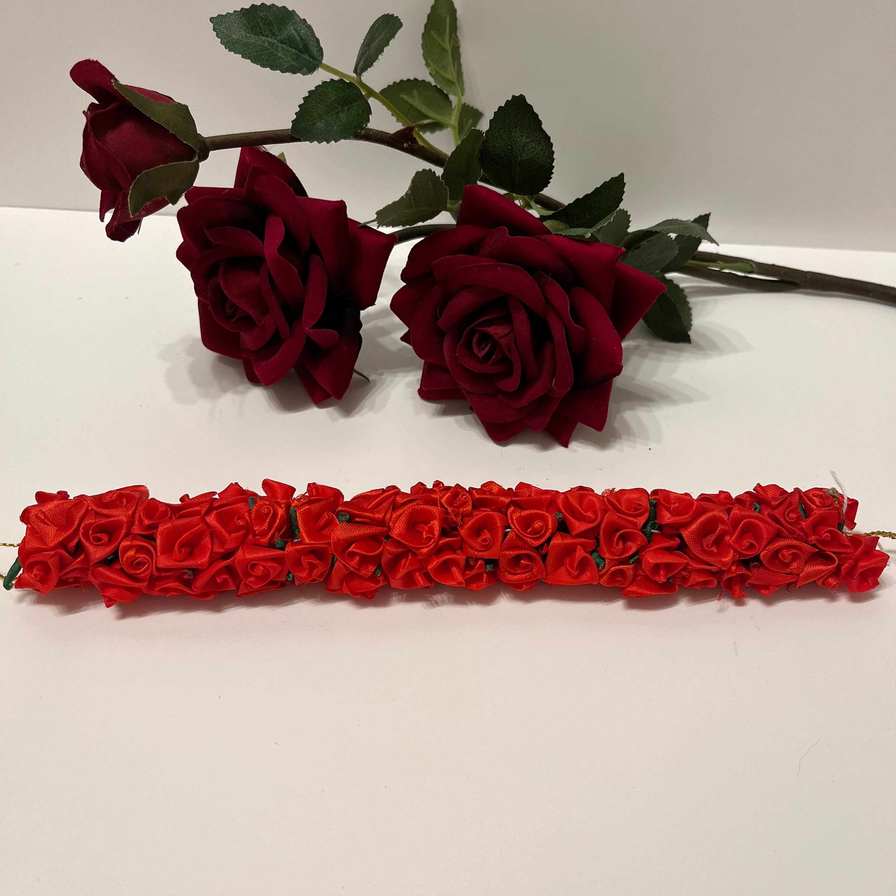 Resuable Gajra hair accessories tiara, made of foam fabric. Bharatanatyam / kuchipudi dance / weddings/ events/ bride / hair accessories