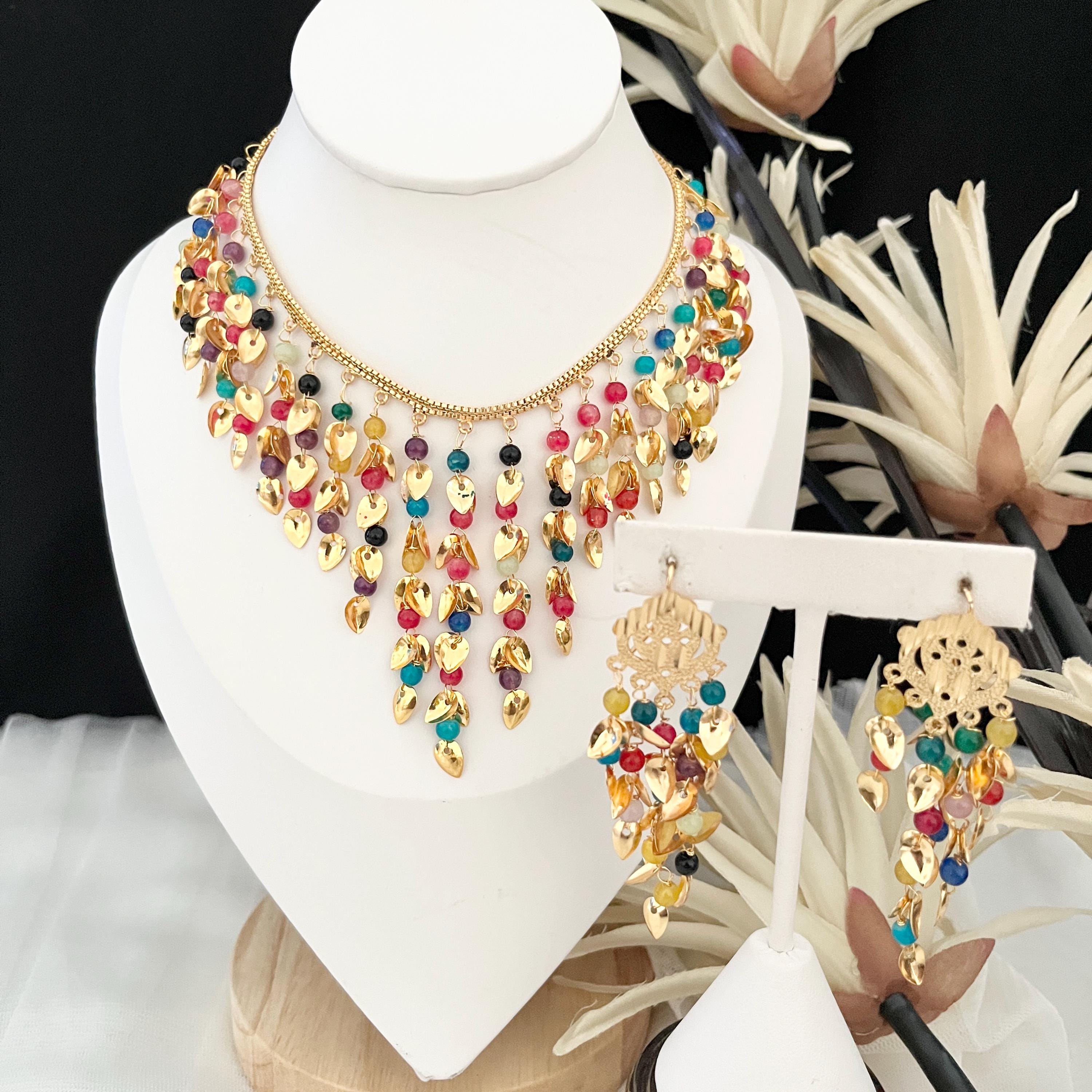 Gold Choker set,Pearl Choker Set jadau Jewelry,Punjabi Wedding Jewelry,Pakistani Bridal Jewelry,Hyderabad Jewelry,Patra Gold Traditional Set