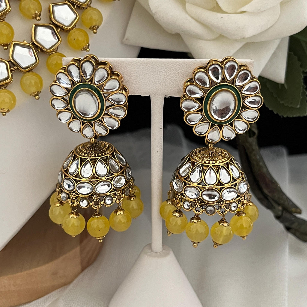 Kundan Necklace, Tikka, Earrings Wedding, Bridal, Indian Jewellery