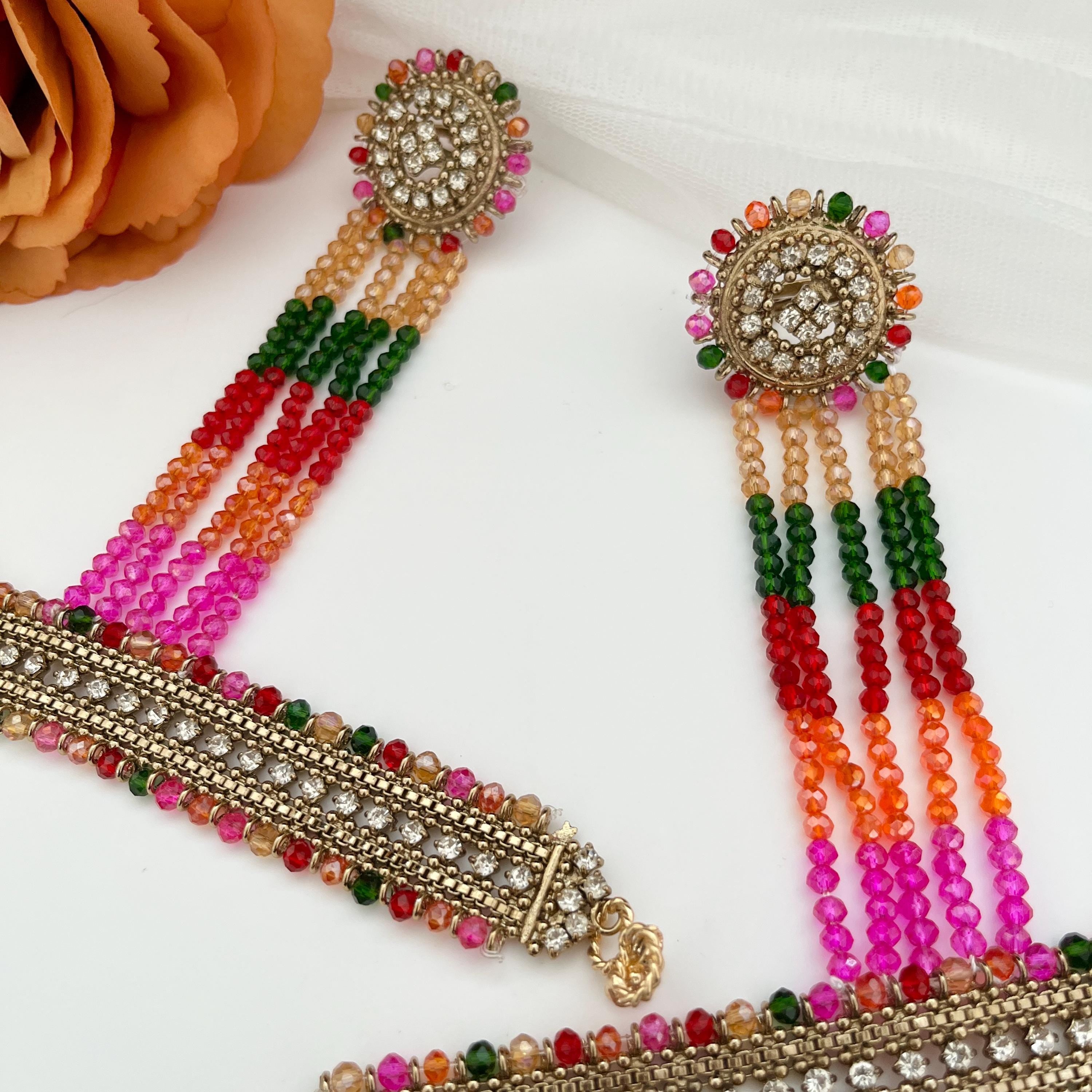 Beaded Hath Phool: Indian Bridal Jewelry, Ring Bracelet