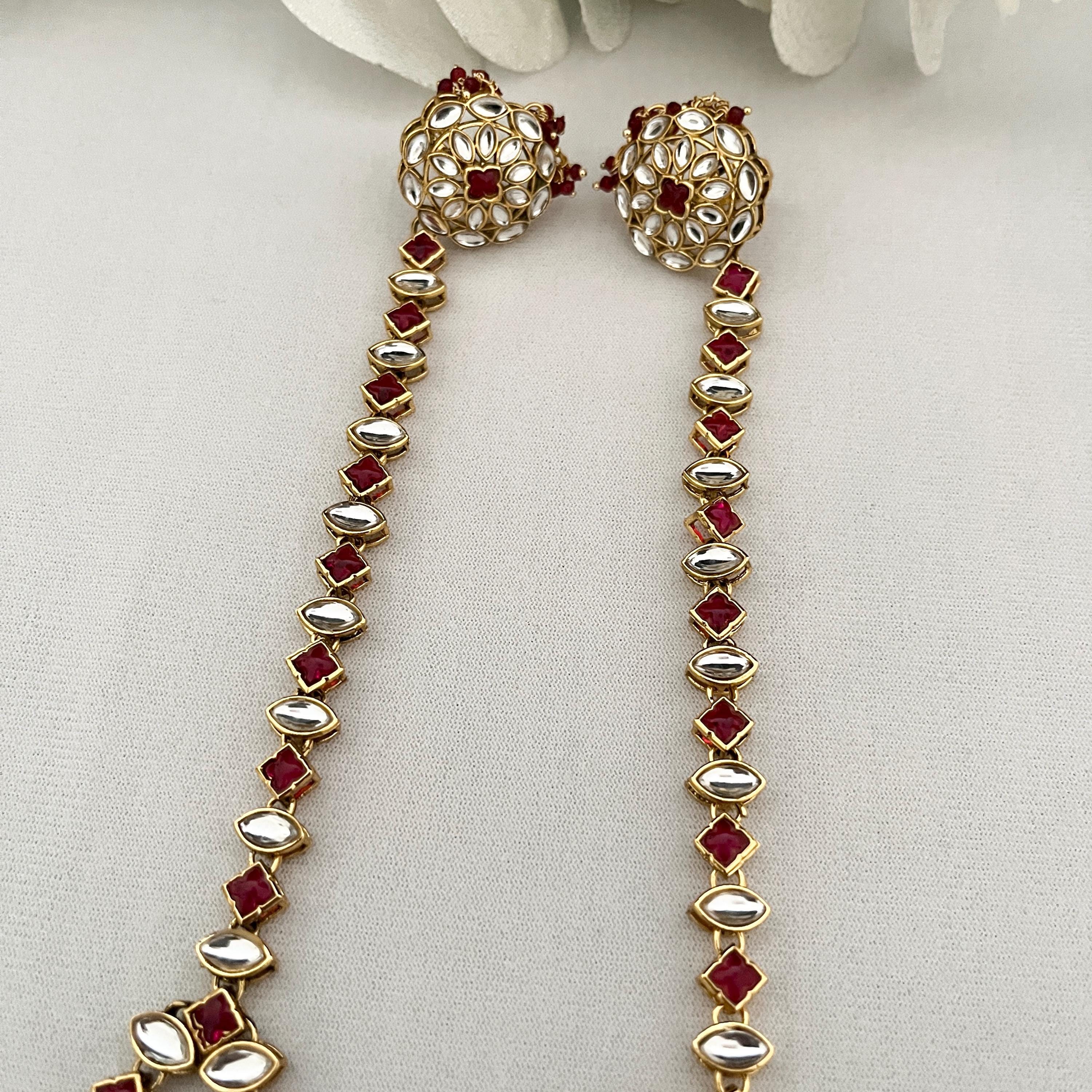 Elegant Kundan hand piece/Hath Panja/Ring attached with bracelet /Indian Jewelry bridal accessories