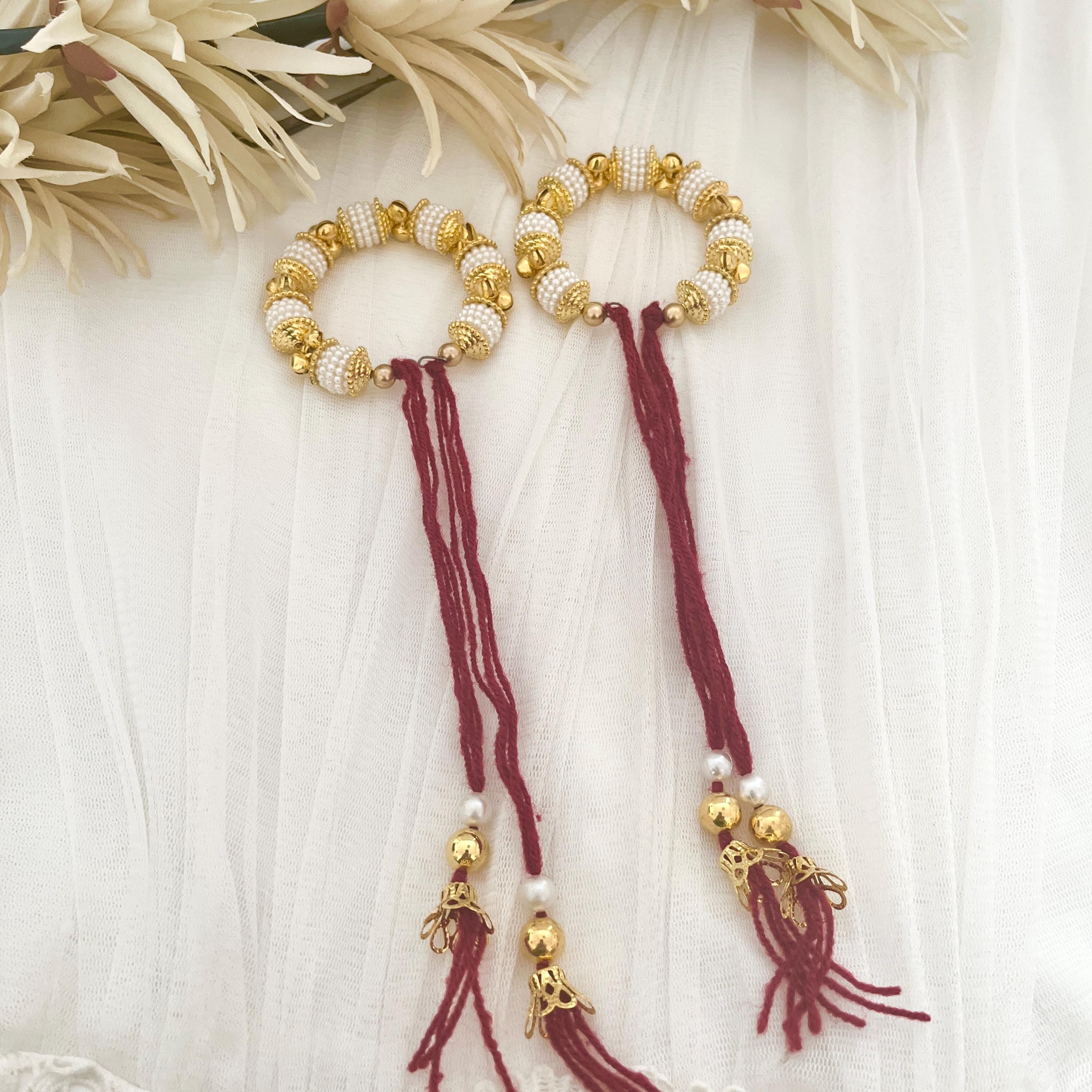Bracelet Ganney & Atta Mauli Ball Indian Punjabi Wedding Maiyan Ceremony Haldi Ceremony Wedding Momento Favours Gift Fancy Gane Gaanas