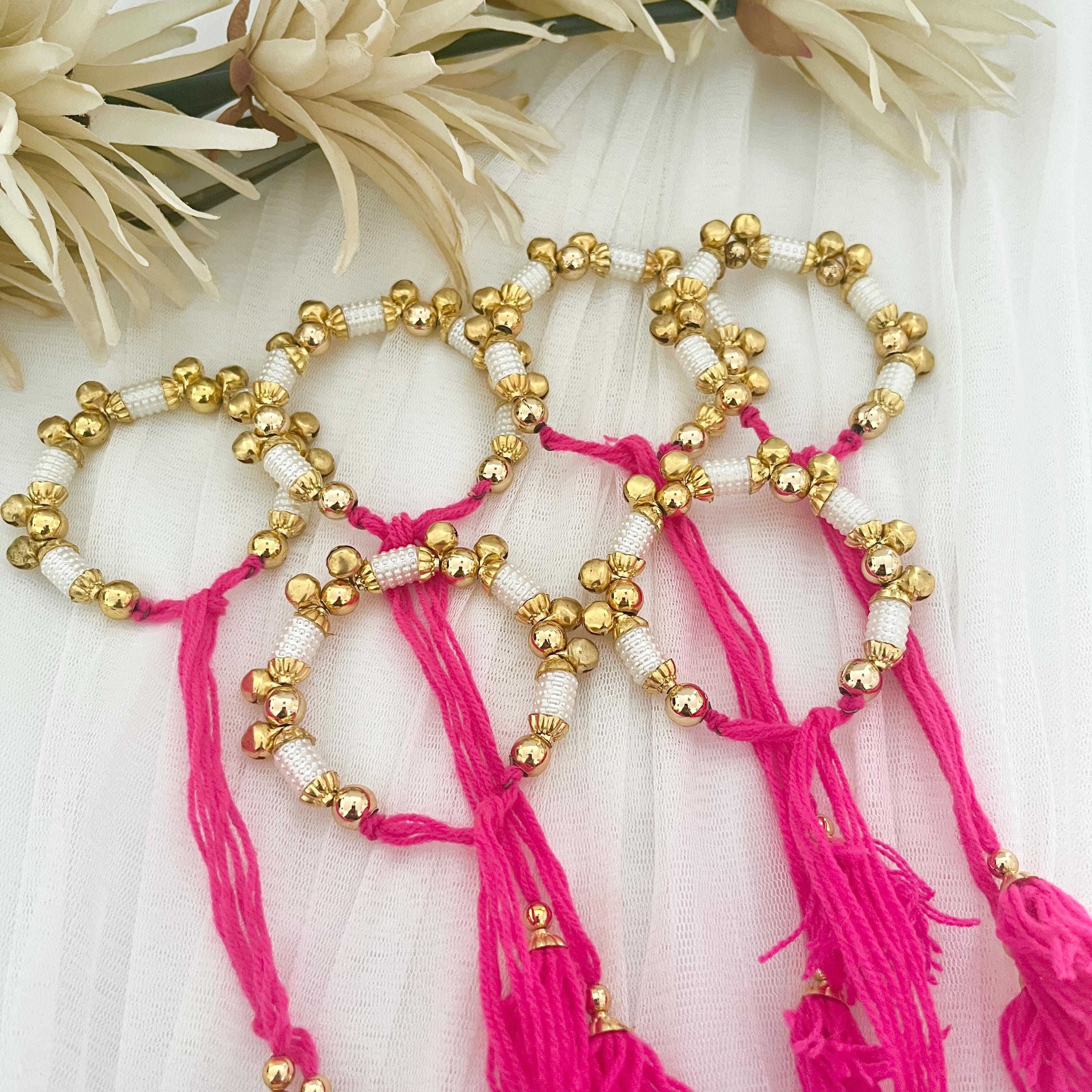 Bracelet Ganney & Atta Mauli Ball Indian Punjabi Wedding Maiyan Ceremony Haldi Ceremony Wedding Momento Favours Gift Fancy Gane Gaanas