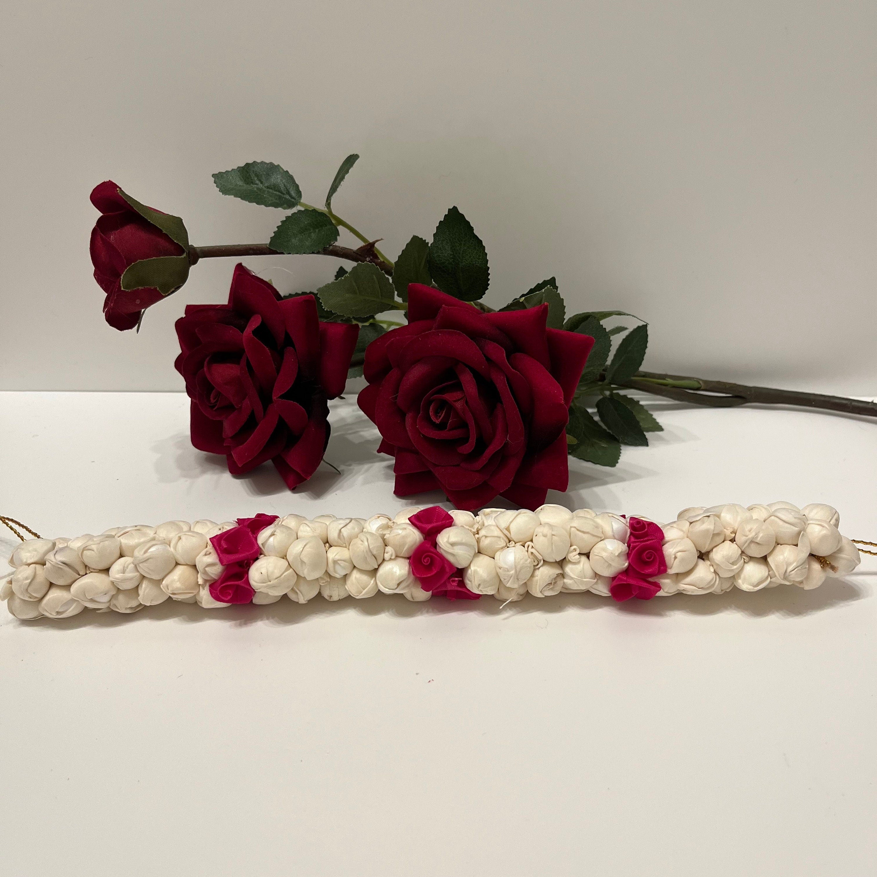 Resuable Gajra hair accessories tiara, made of foam fabric. Bharatanatyam / kuchipudi dance / weddings/ events/ bride / hair accessories