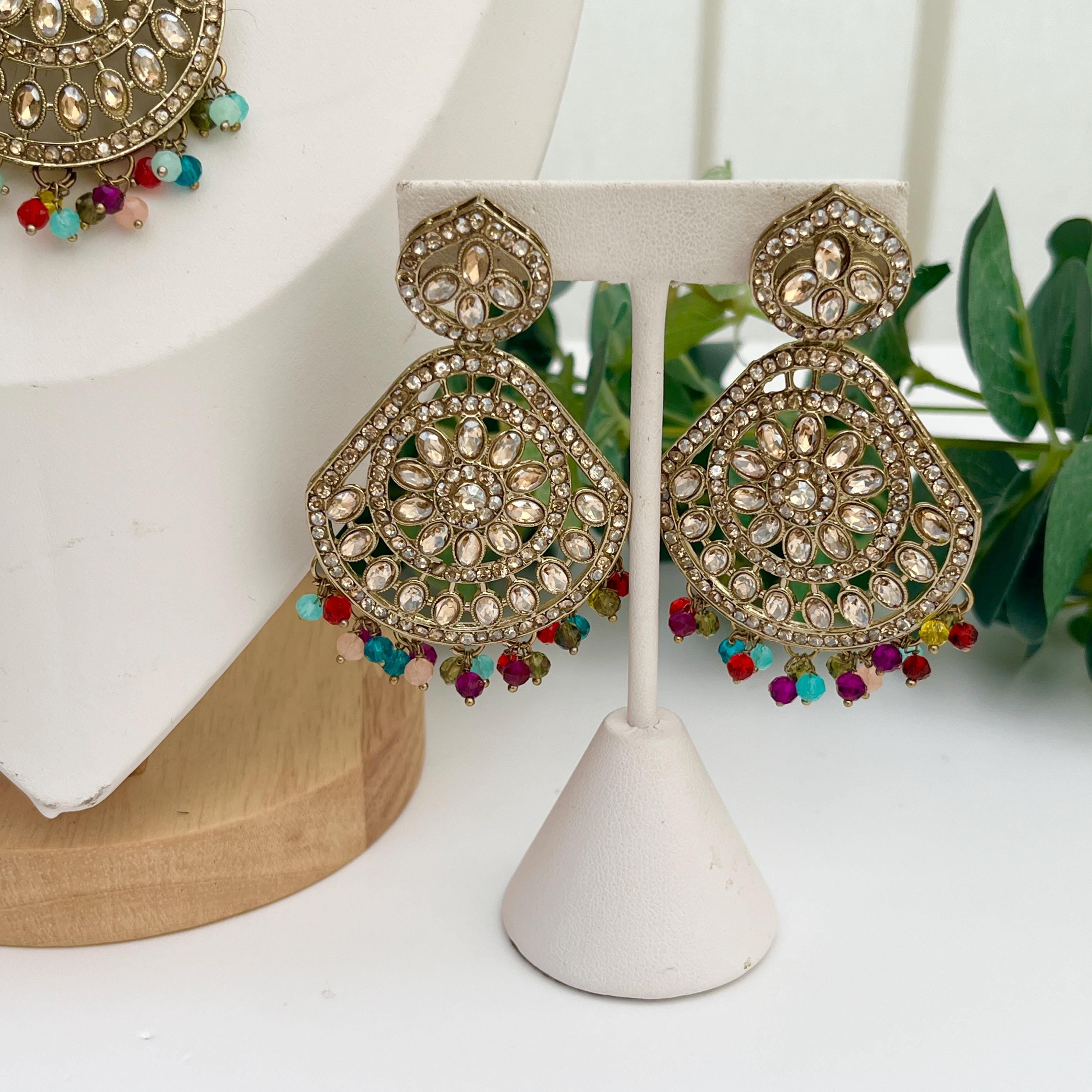 Indian Jewellery, Choker Polki Necklace, Indian Bridal Sets, Pakistani Jewellery, Bollywood Jewellery, Multicoloured Sets