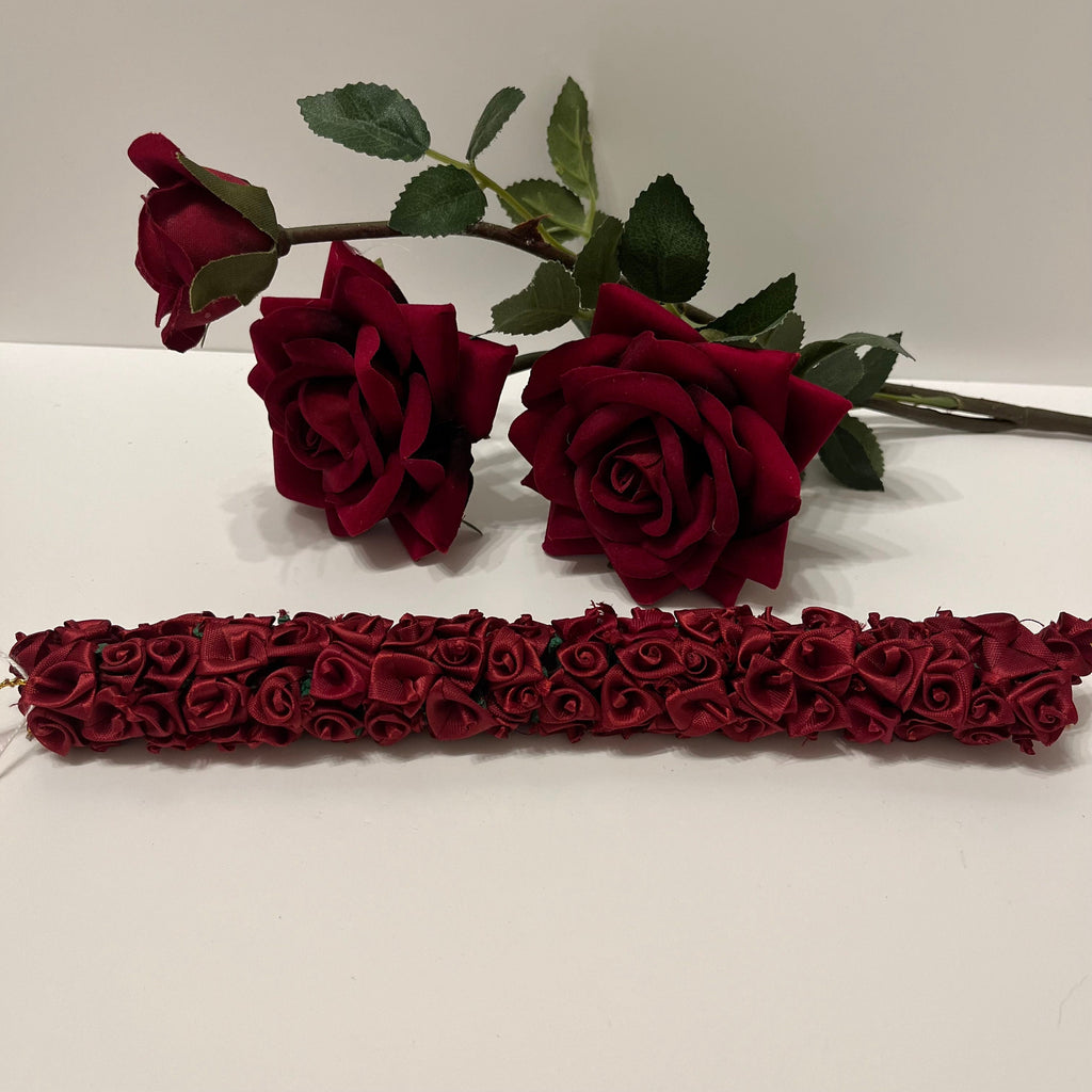 Resuable Gajra hair accessories tiara, made of foam fabric. Bharatanatyam / kuchipudi dance / weddings/ events/ bride / hair accessories