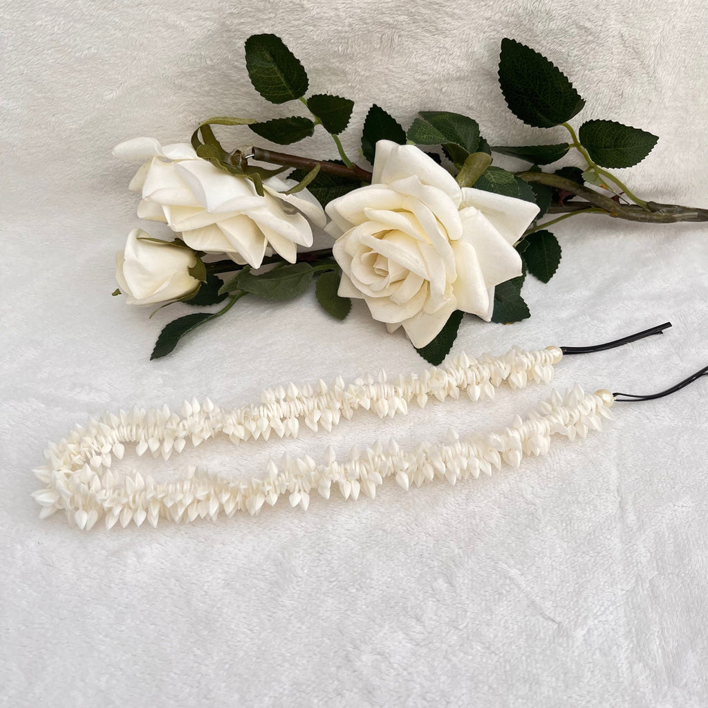 Jasmine Scented Long Floral Hair Tie/Gajra/Mogra
