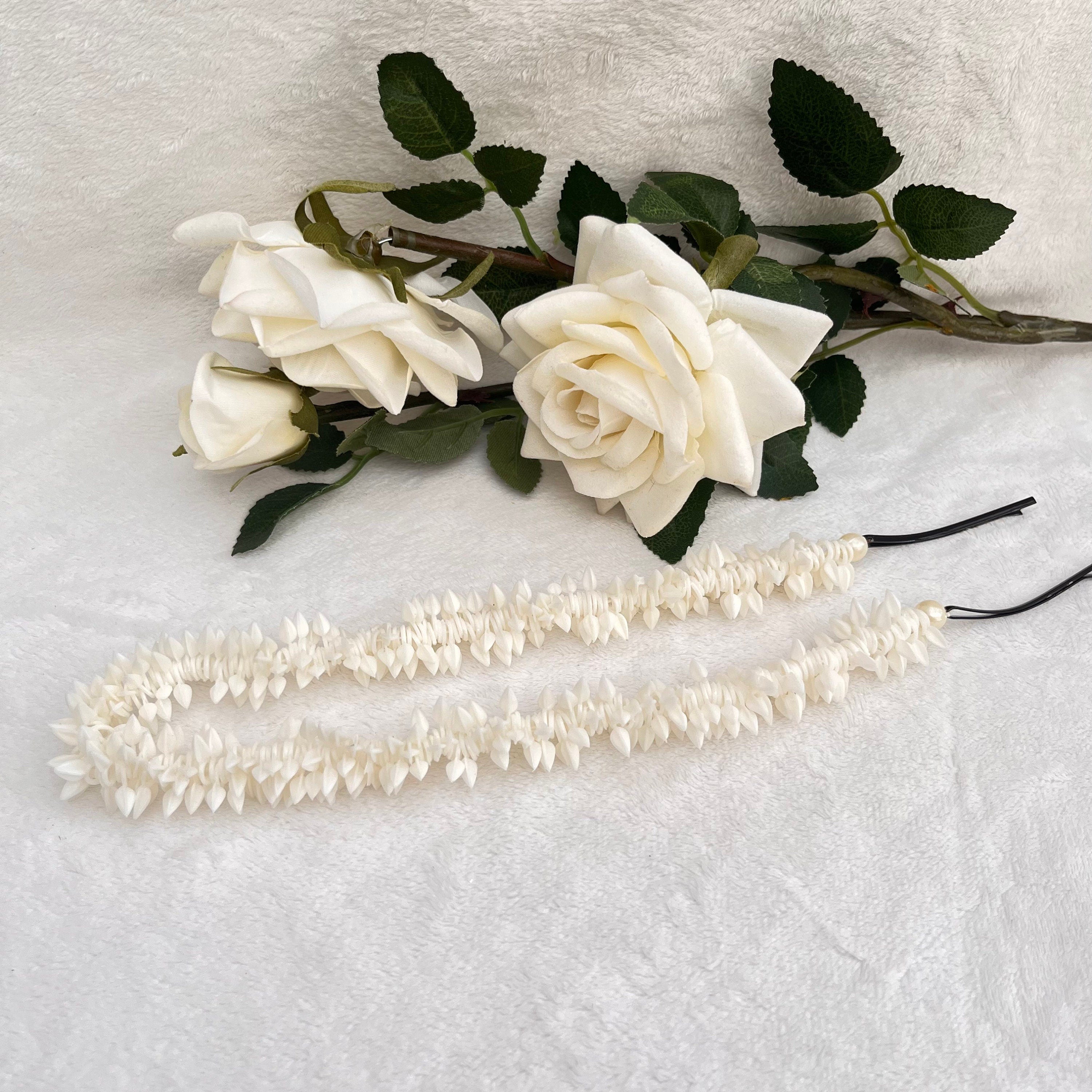 Jasmine Scented Long Floral Hair Tie/Gajra/Mogra