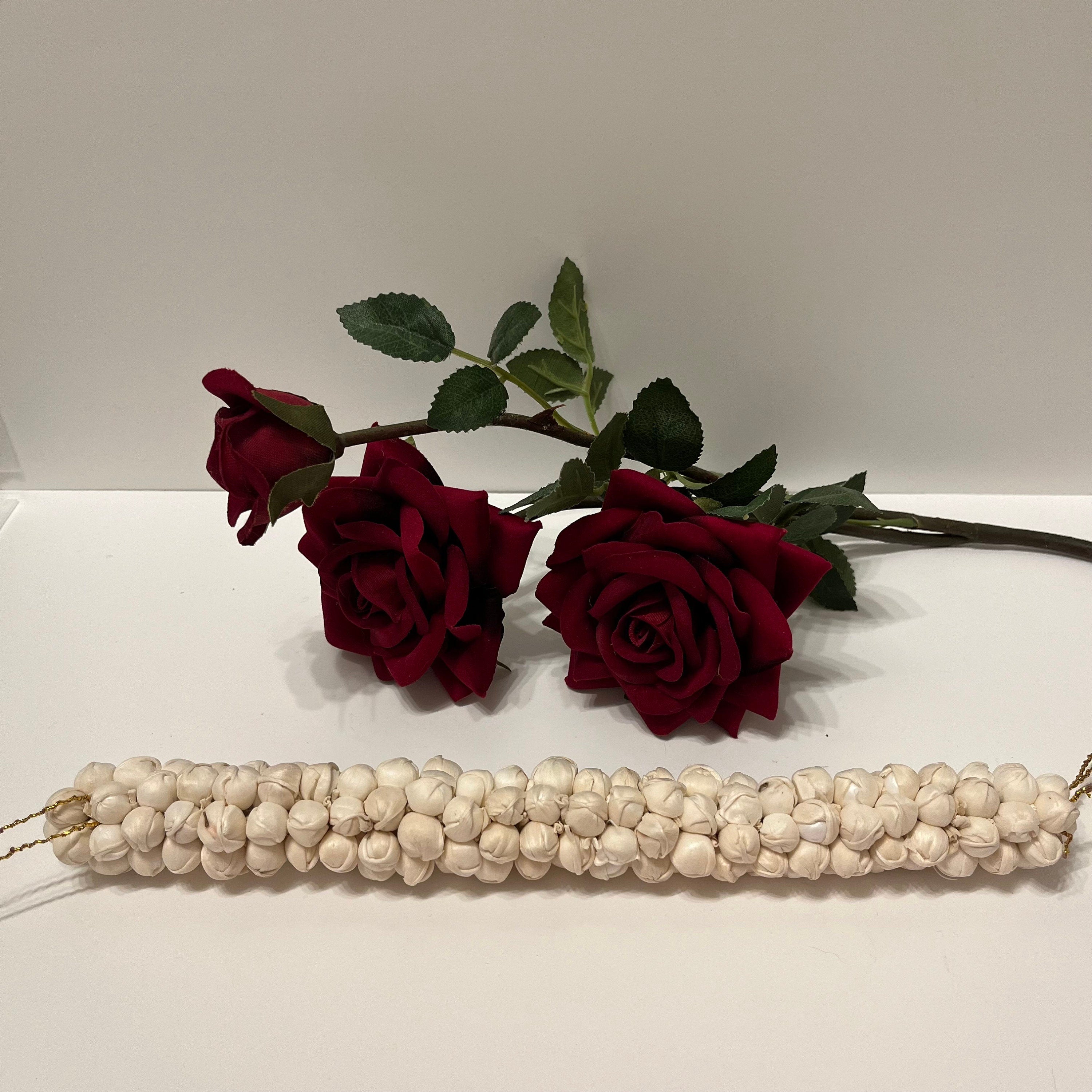 Resuable Gajra hair accessories tiara, made of foam fabric. Bharatanatyam / kuchipudi dance / weddings/ events/ bride / hair accessories