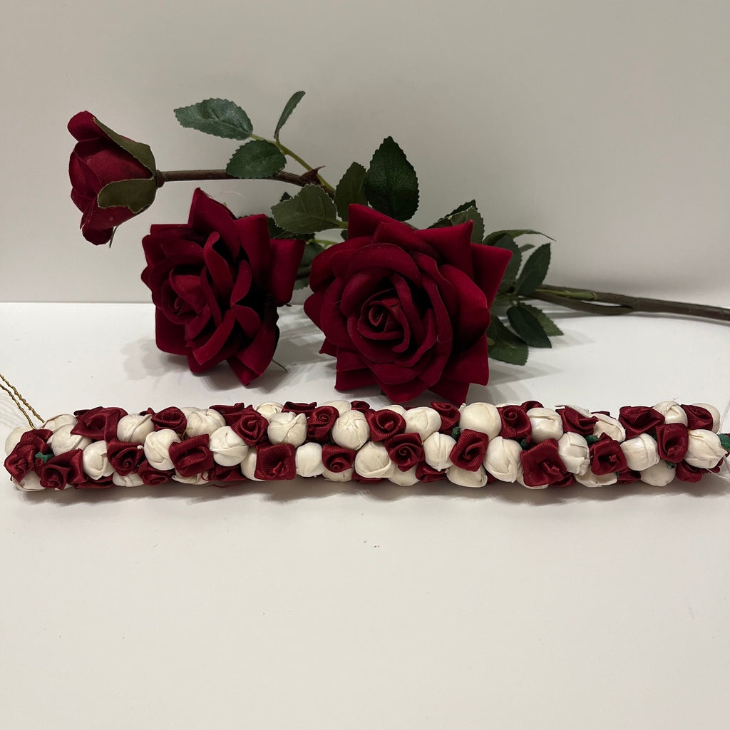 Resuable Gajra hair accessories tiara, made of foam fabric. Bharatanatyam / kuchipudi dance / weddings/ events/ bride / hair accessories