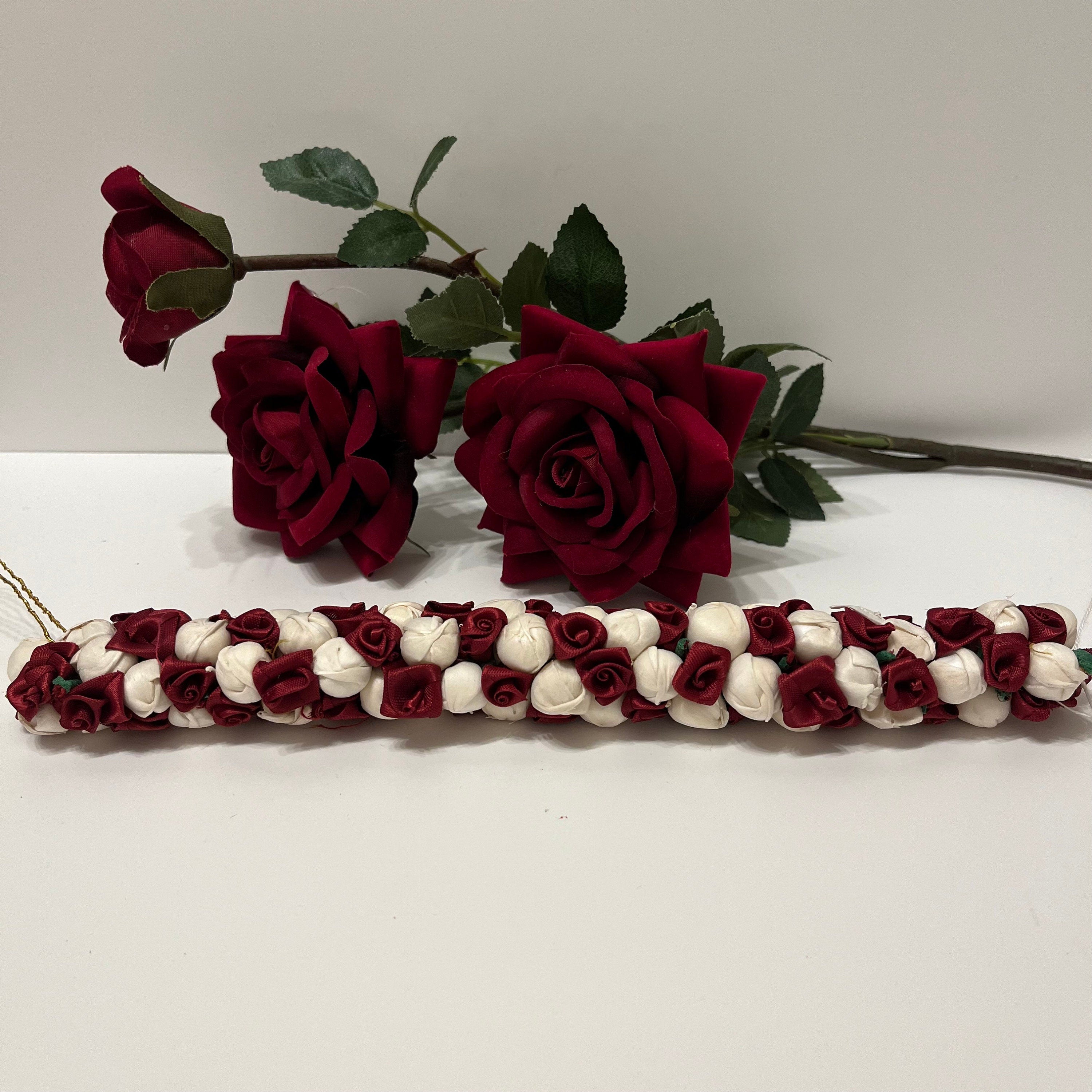 Resuable Gajra hair accessories tiara, made of foam fabric. Bharatanatyam / kuchipudi dance / weddings/ events/ bride / hair accessories