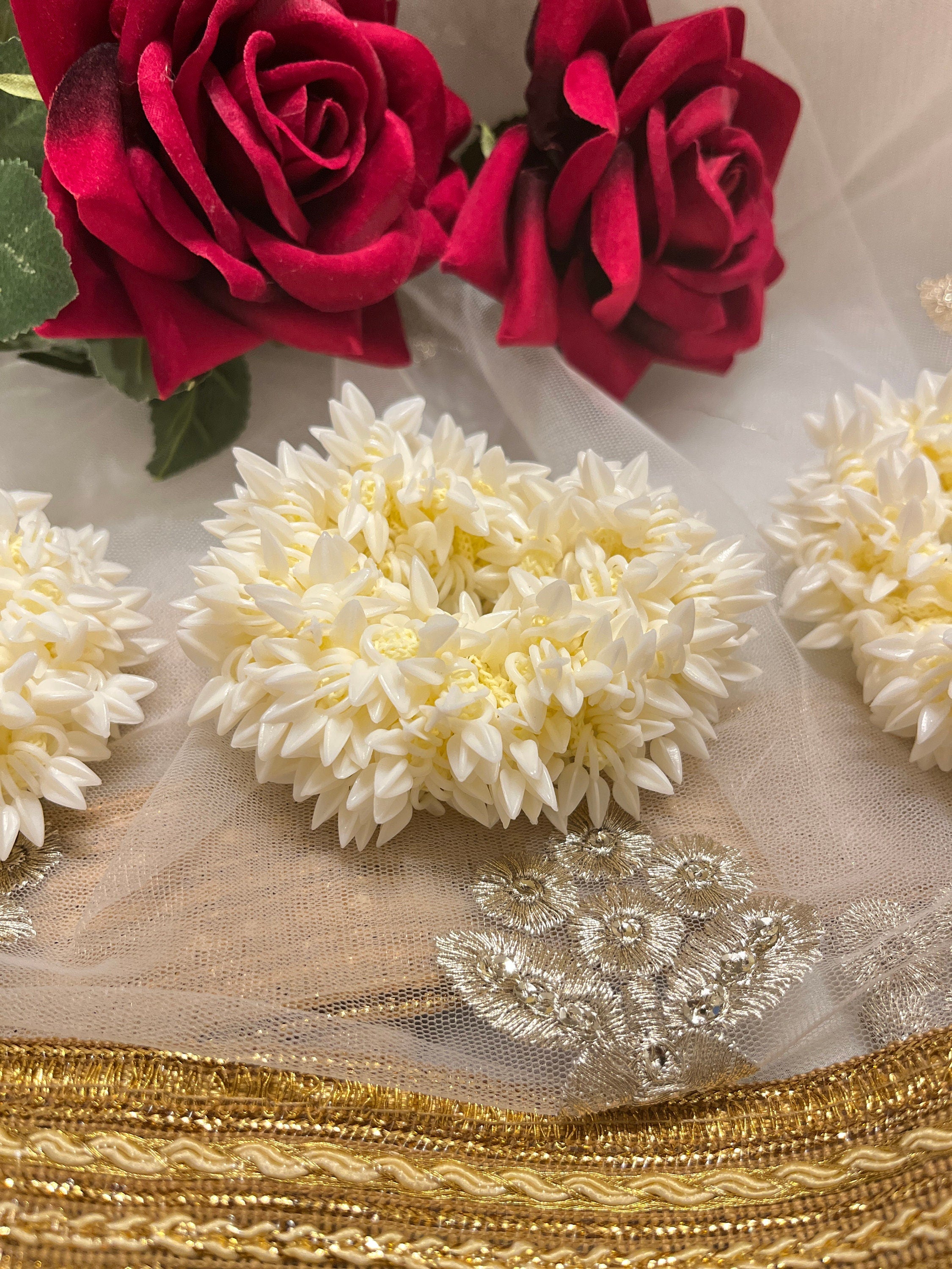 Jasmine Scented Floral Hair Tie/Gajra/Mogra