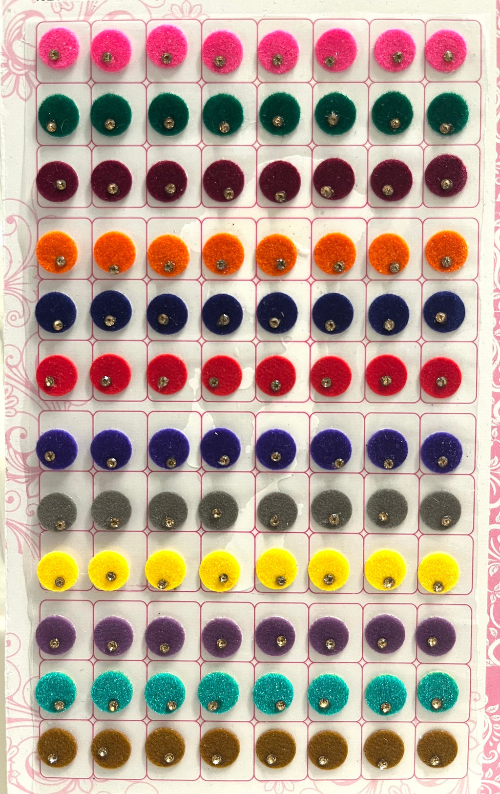 Indian Punjabi Bollywood traditional Fancy Bindi Packets Multicolour